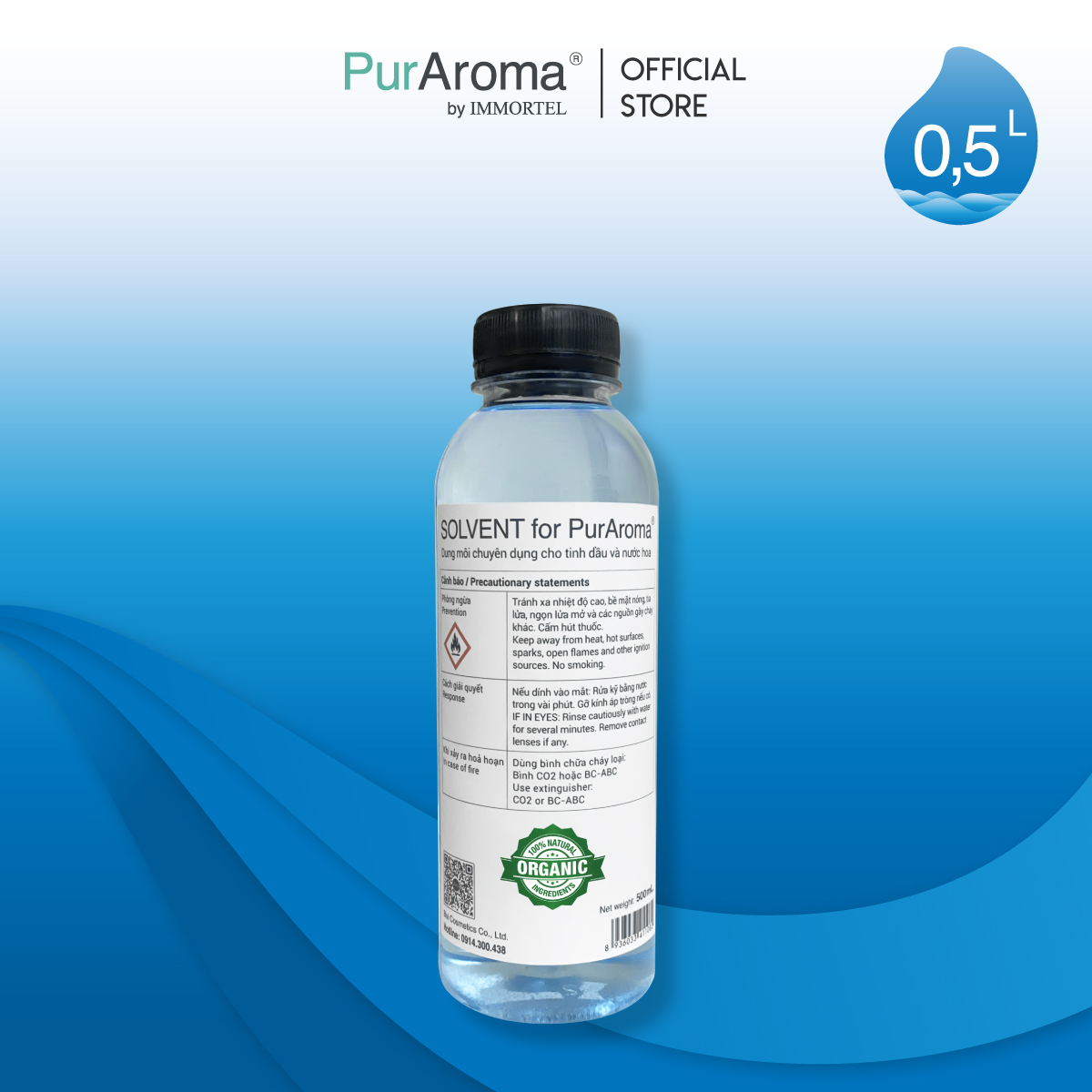 Dung Môi PurAroma Chuyên Dụng Cho Tinh Dầu Và Nước Hoa - 500mL 1L 2L - Chính Hãng Pháp