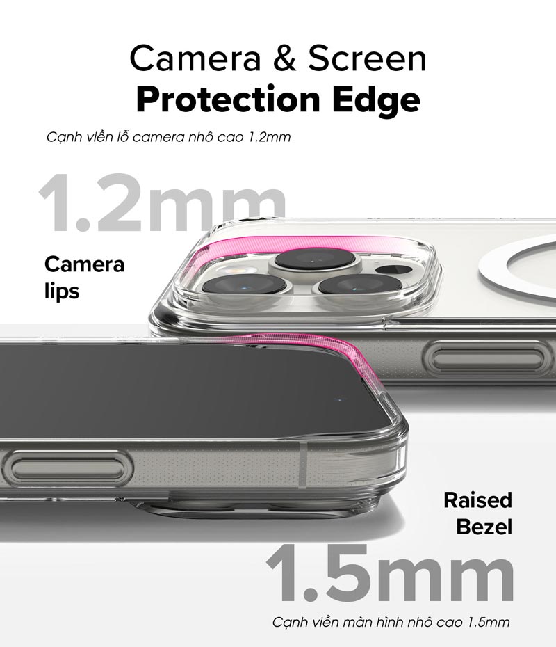 Ốp lưng cho iPhone 16 Pro Max/16 Pro/16 Plus/16 RINGKE Fusion Magnetic - Hàng Chính Hãng