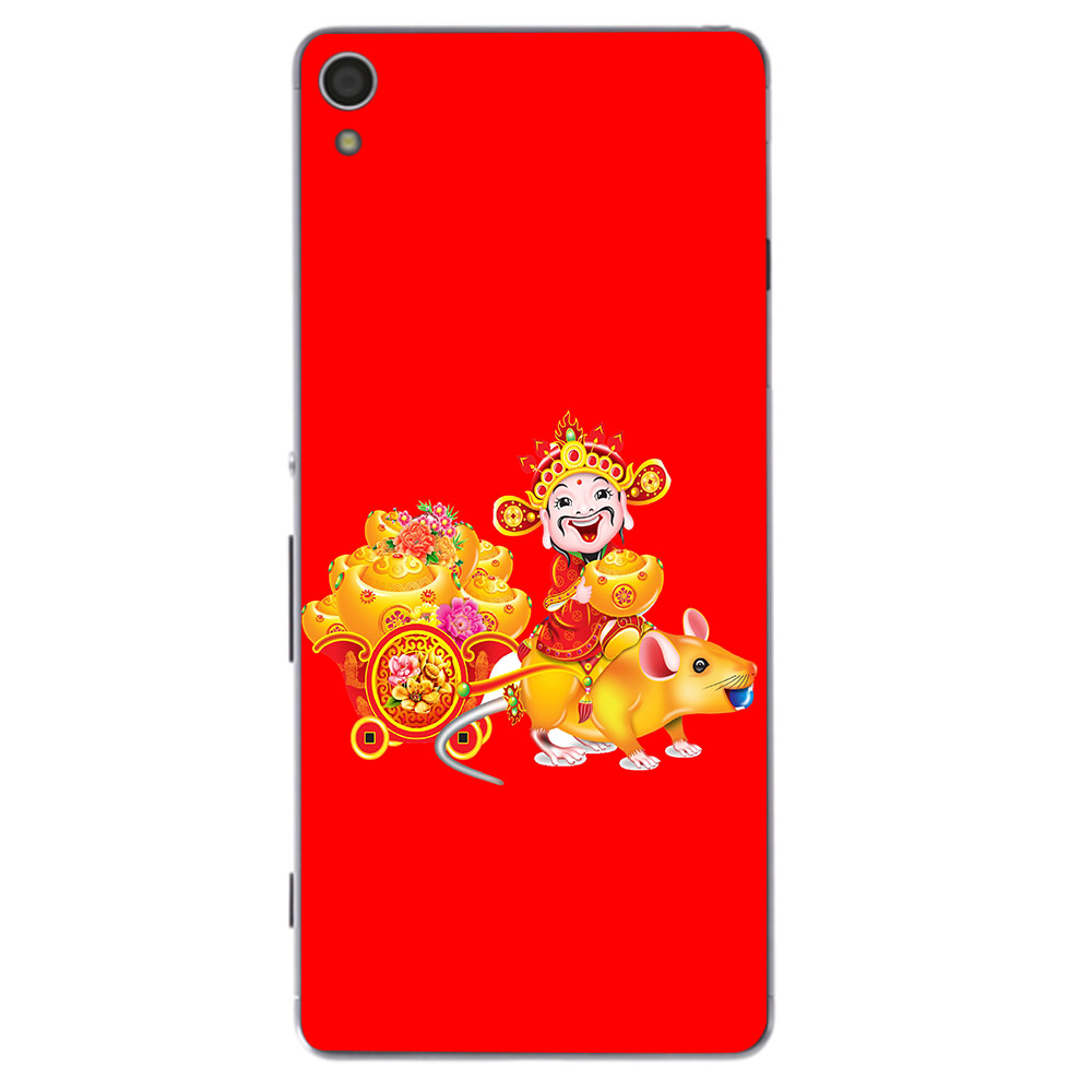 Ốp lưng cứng viền dẻo dành cho điện thoại Sony Xperia XA1 Ultra - Chú chuột vàng MS CCV002