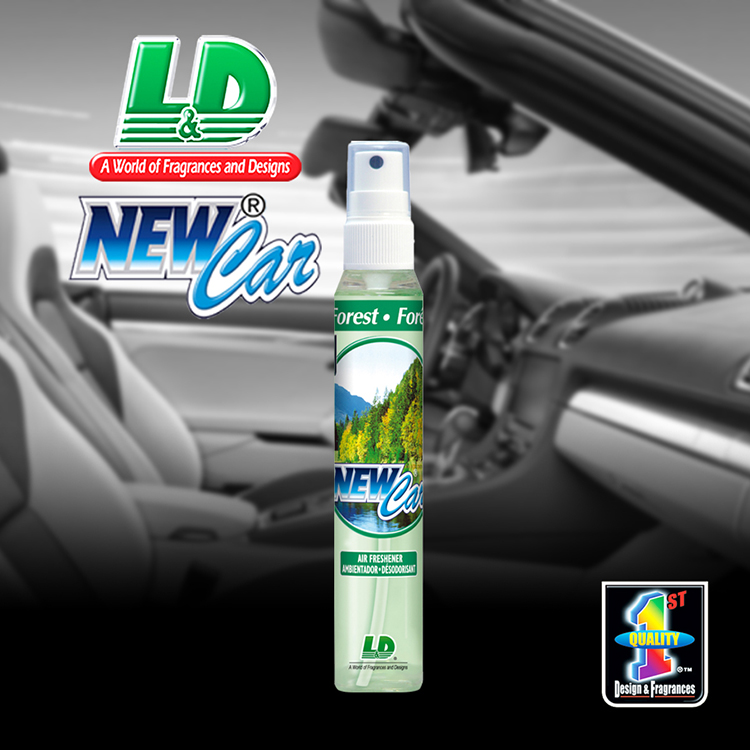 Nước hoa ô tô dạng xịt L&D NEW CAR Forest 60ml