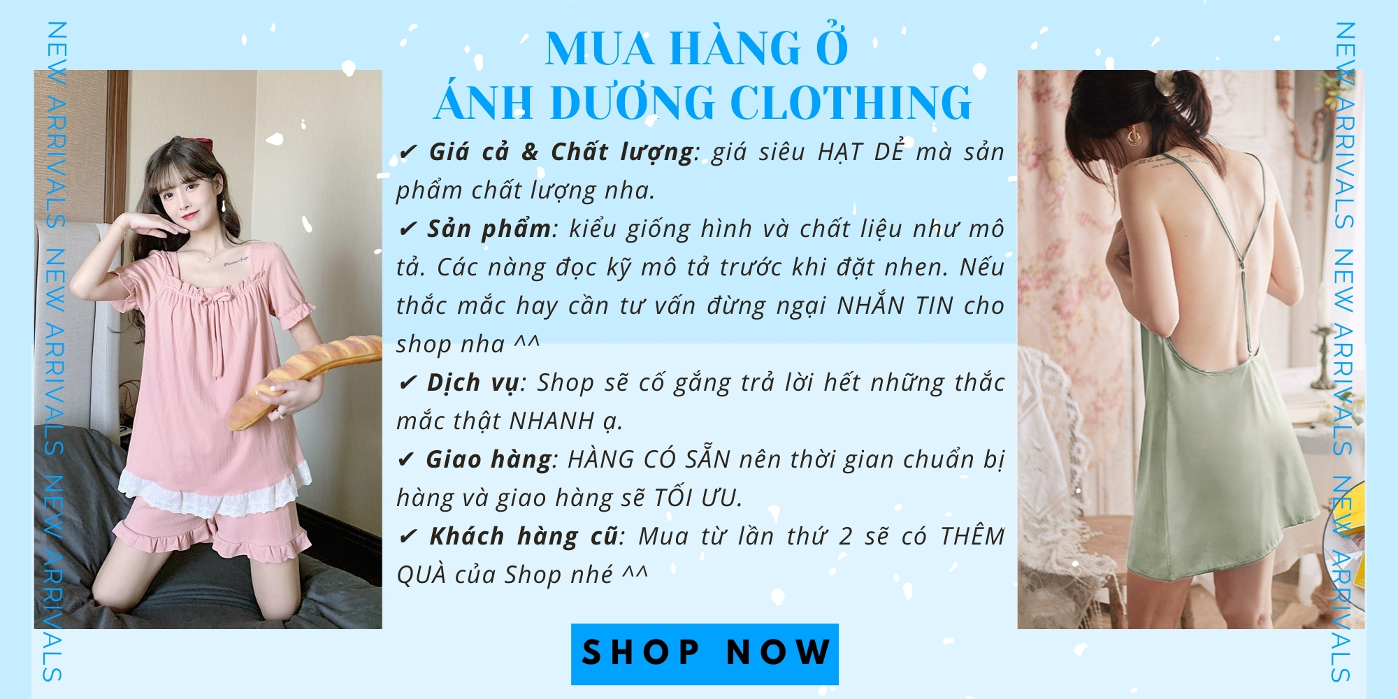 Mua hàng ở Ánh Dương Clothing