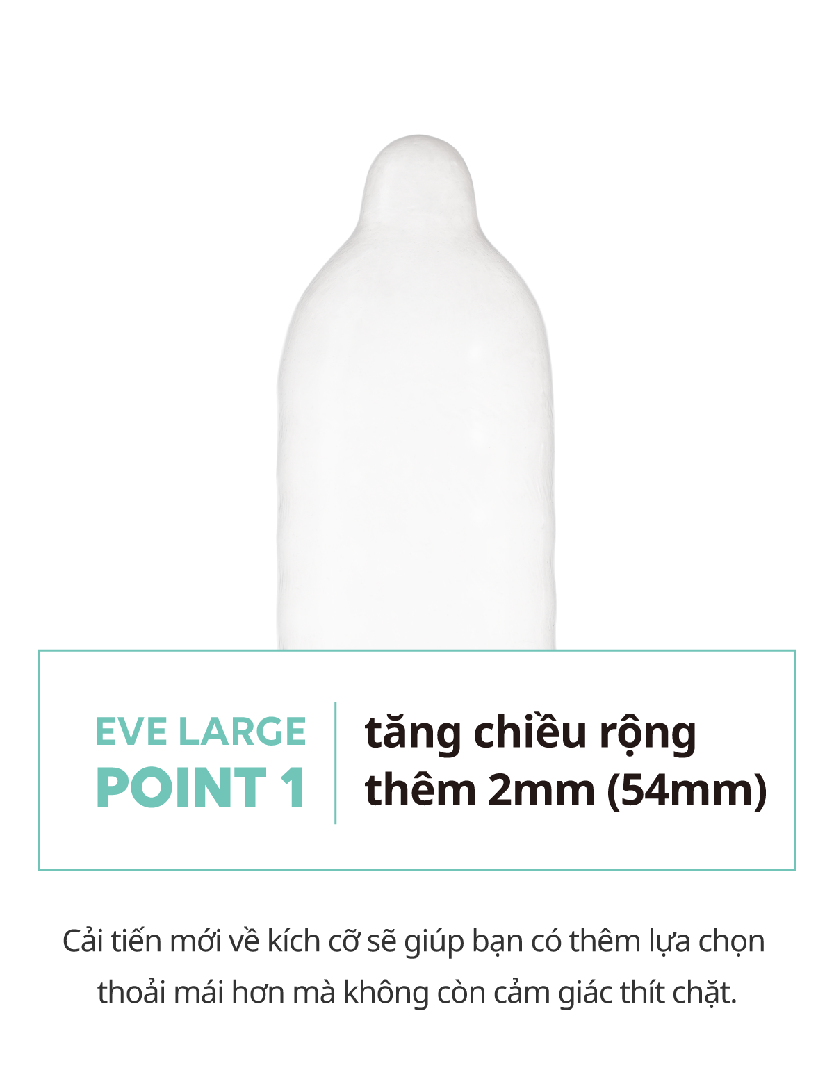 Bao cao su EVE Large - Hộp 10 cái - Nhập khẩu chính hãng Hàn Quốc Vegan PETA & GMP certified [không mùi] 4