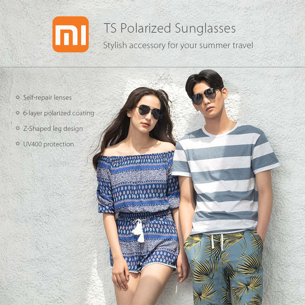 Kính Râm Phân Cực Chống Tia UV Kiểu Dáng Phi Công Xiaomi