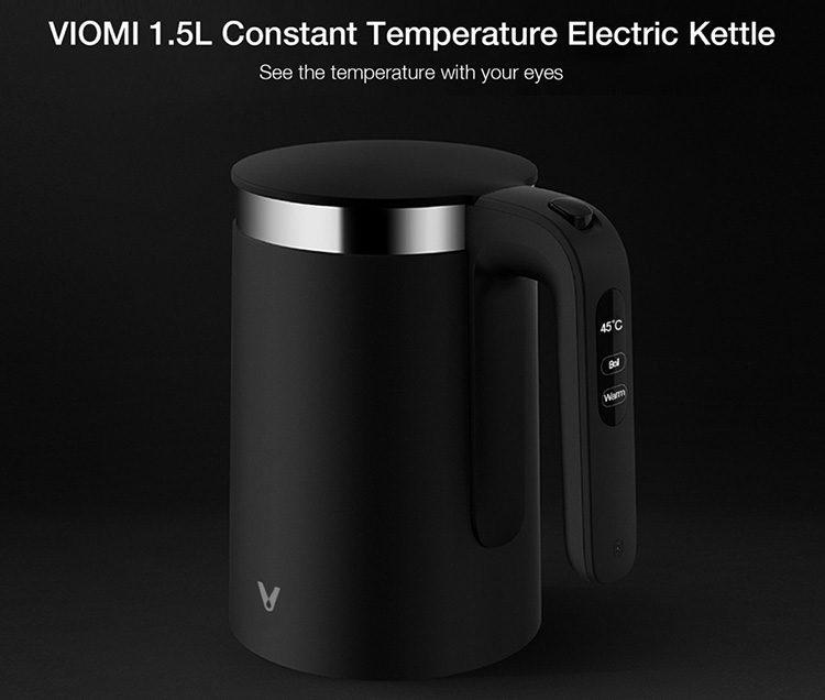 Global Xiaomi VIOMI Constant Temperature Electric Kettle Pro YM-K1503 1.5L 1800W Stainless Steel OLED Display Smart Fast