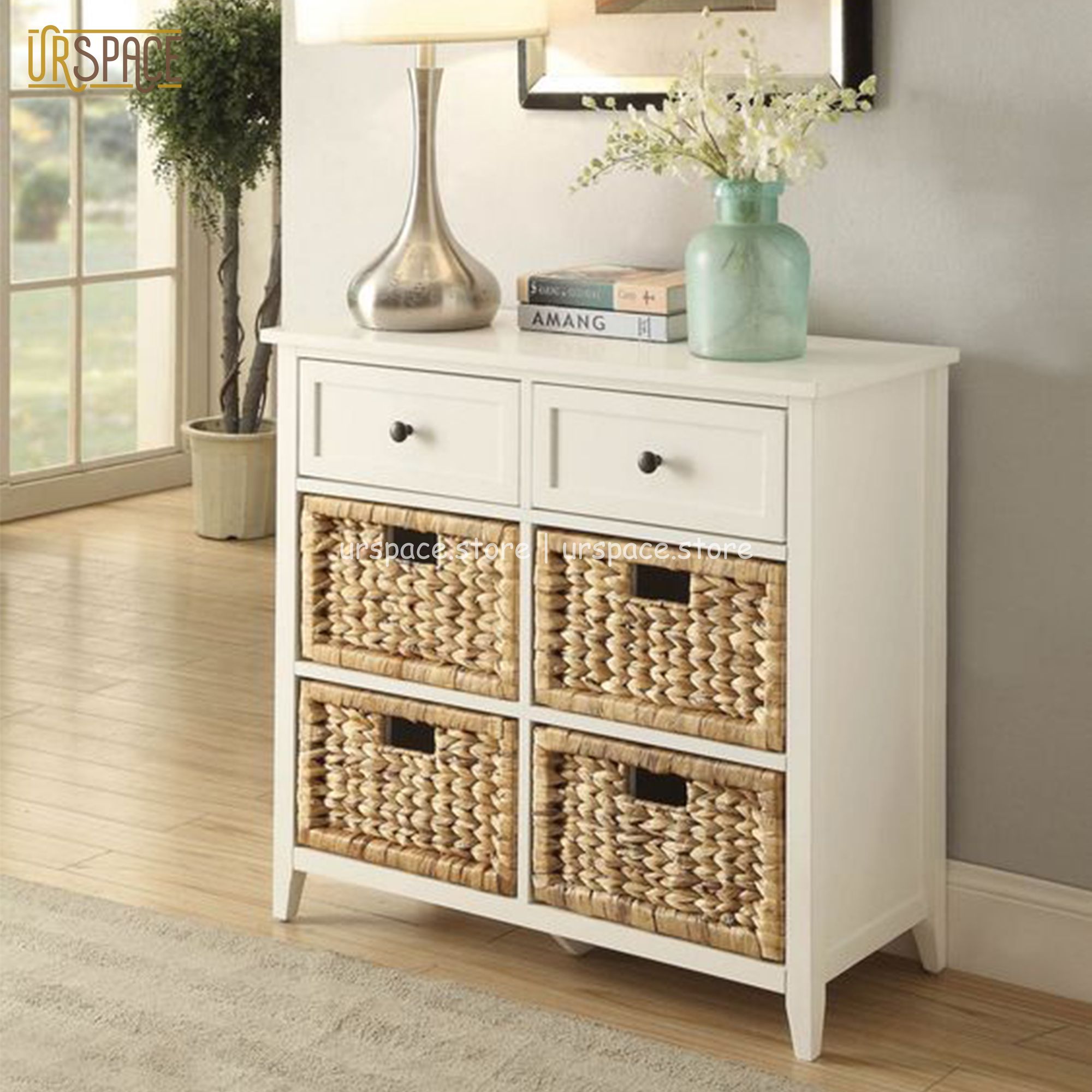 Sọt lục bình khung gỗ