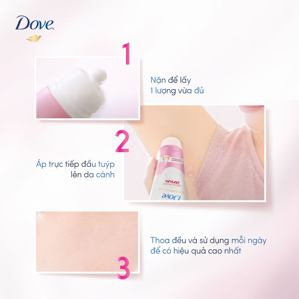 Combo 2 Kem ngăn mùi tinh chất serum vùng cánh cao cấp Dove dành cho nữ với 3% Niacinamide mờ thâm thu nhỏ lỗ chân lông 40ml