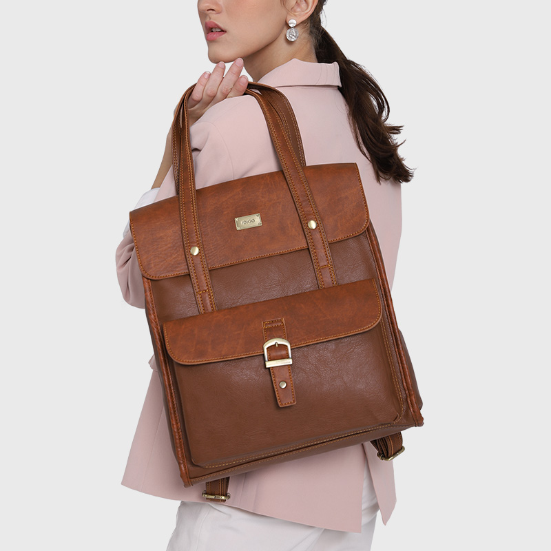 Balo laptop unisex chi tiết quai xách IDIGO FB2-515-00