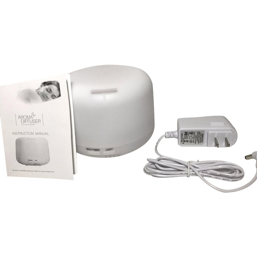 Máy Khuếch Tán Tinh Dầu Hình Trụ Trắng 300Ml Lorganic Fx2030 + Tinh Dầu Sả Chanh Lgn0279 (10ml)