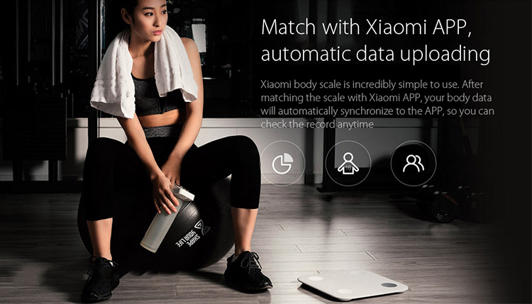 Official Global Version XIAOMI MI Smart Body Fat Scale Weight Scale Support Bluetooth 4.0 Intelligent APP Control BMI Data Analysis