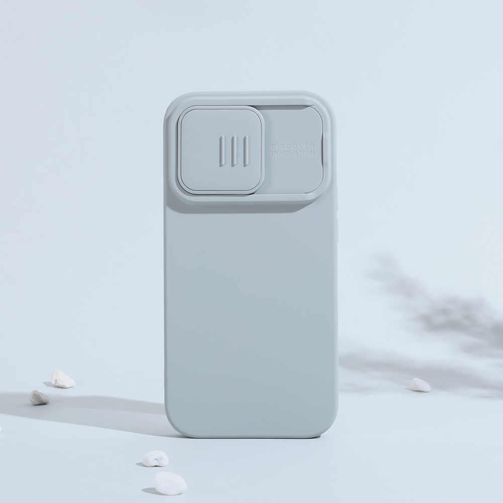 Ốp Lưng Nillkin CamShield Silky Silicone cho iPhone 14 Pro Max - Hàng Nhập Khẩu