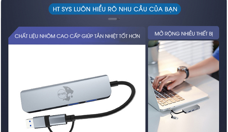 hub usb 3.0, hub type c ht sys 5in1