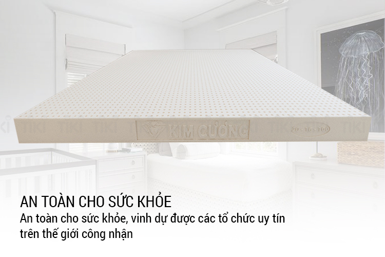 Nệm Cao Su Kim Cương Happy Gold KCCS185 (180 x 200 x 5 cm)