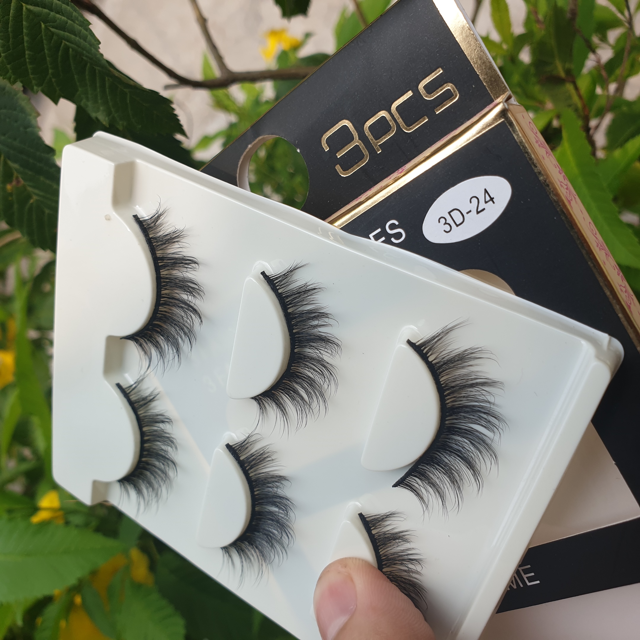 Lông mi giả lông chồn 3 Fashion Eyelashes 3 Faux-Cils 3D 1 bộ 3 cặp