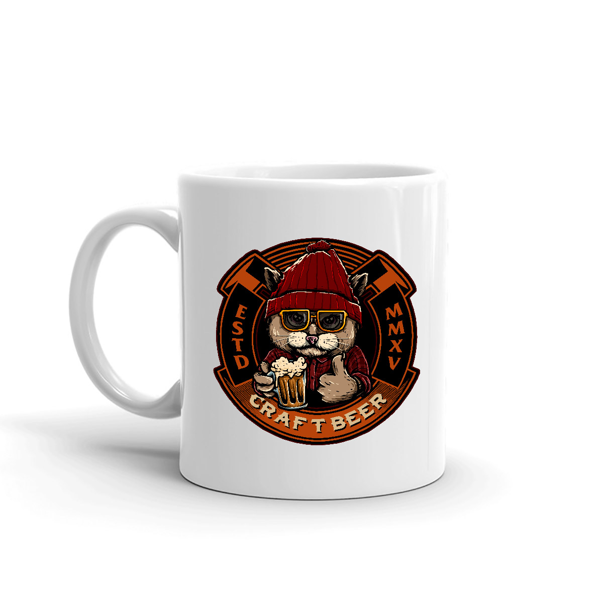 Cốc Sứ Cao Cấp In Hình Uống bia - ADHDA001