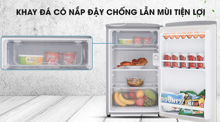 Tủ Lạnh Mini Aqua AQR-95ER-SV (90L) - Hàng chính hãng Tủ Lạnh Mini Aqua AQR-95ER-SV (90L) - Hàng chính hãng