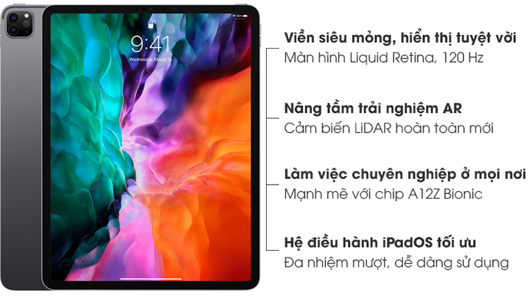 iPad Pro 12.9 inch (2020) 128GB Wifi - Hàng Chính Hãng