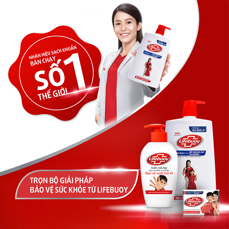 Sữa Tắm Lifebuoy Bảo Vệ Vượt Trội 10 (1.1Kg)