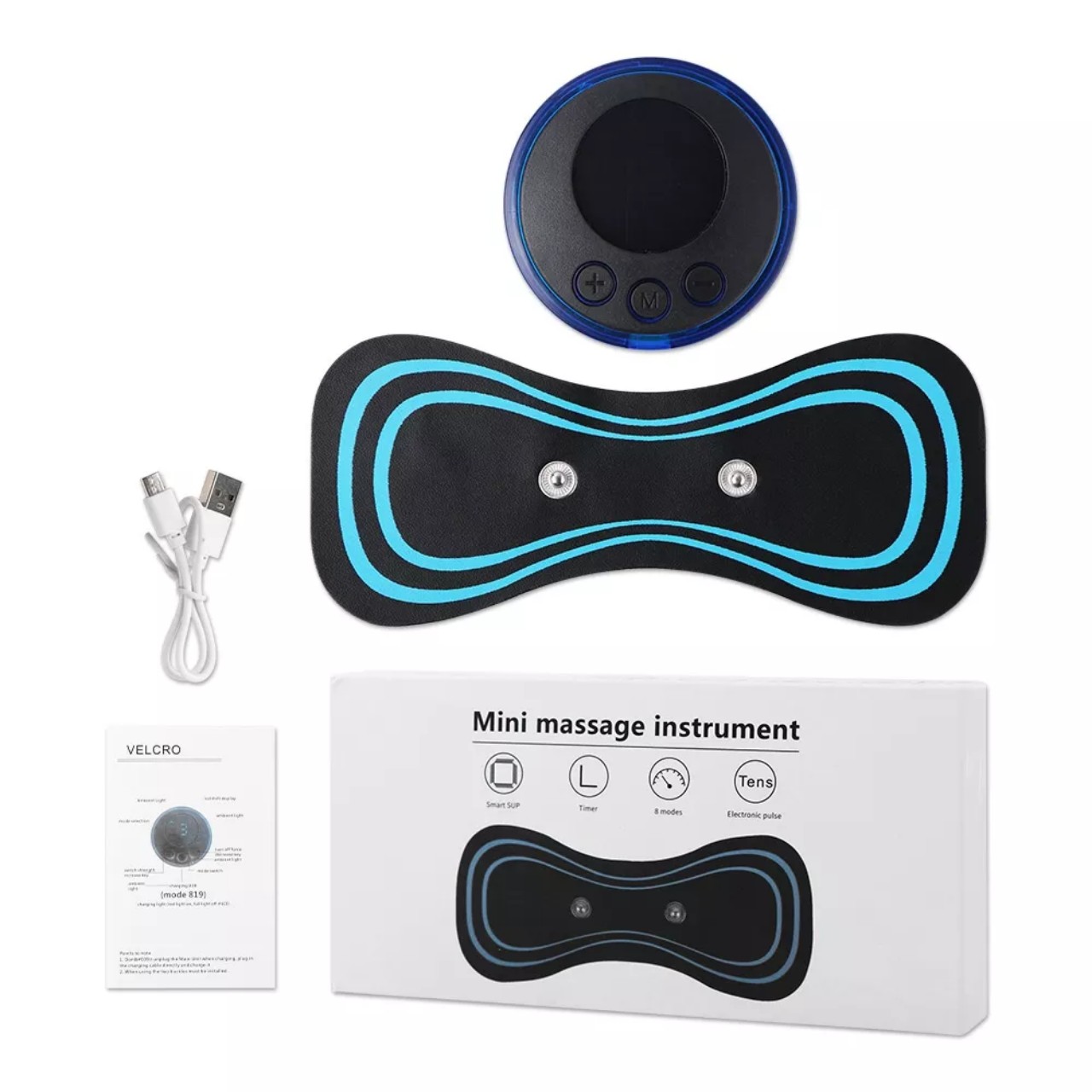 Miếng Massage Xung Điện Cổ Vai Gáy, Bắp Tay, Lưng Bằng Sung Điện đỡ đau Nhức Hiệu Qủa -Máy mat sa thân hình 10 Chế Độ - HÀNG CHÍNH HÃNG MINIIN