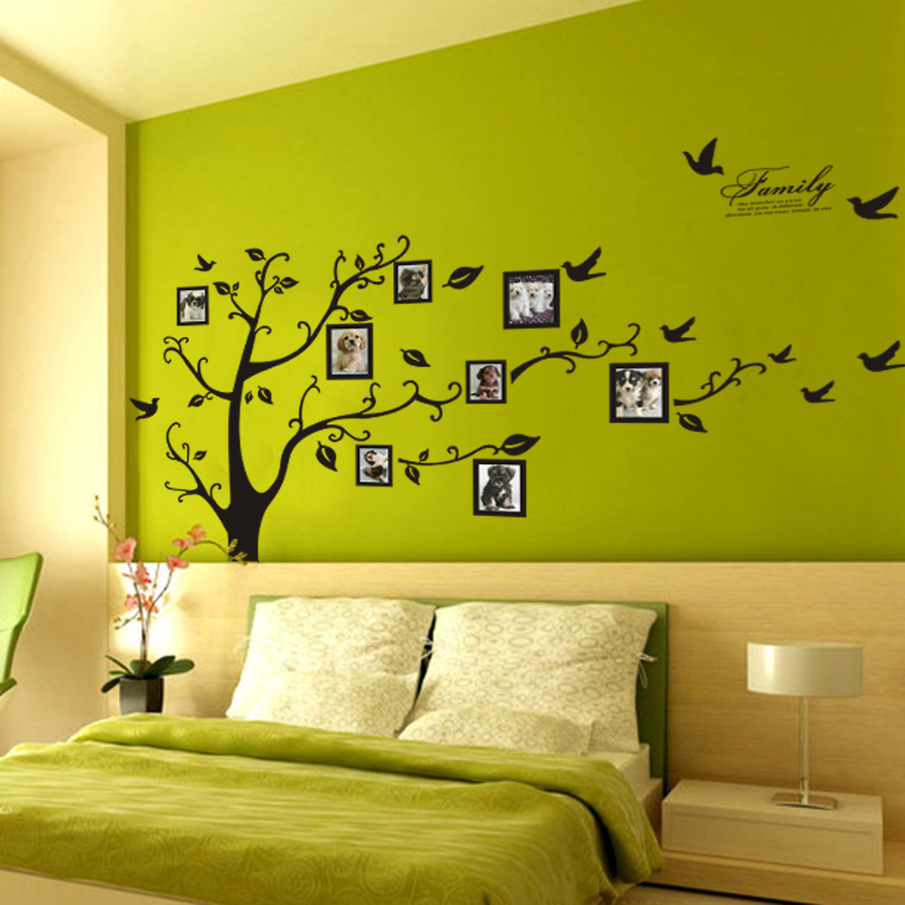 Decal dán tường Cây treo ảnh 4 size lớn