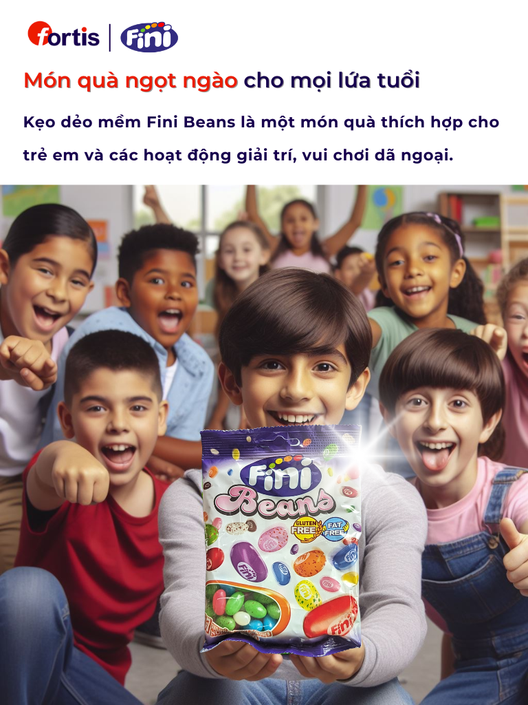 Kẹo Dẻo trái cây FINI Beans 85g