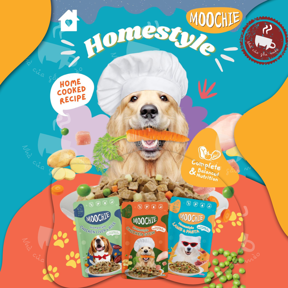 Combo 12 gói Pate Moochie dành cho chó mọi lứa tuổi