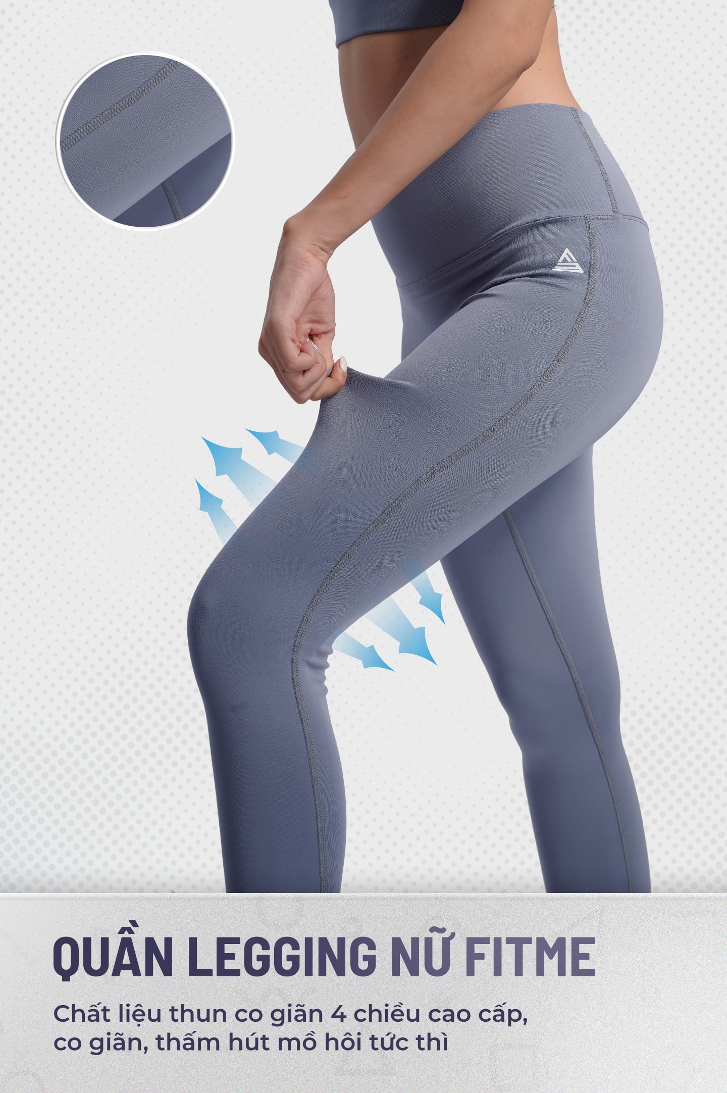 Quần legging nữ Fitme Zeta nâng mông cao cấp chất liệu dày dặn cạp cao chuyên tập gym và tập yoga