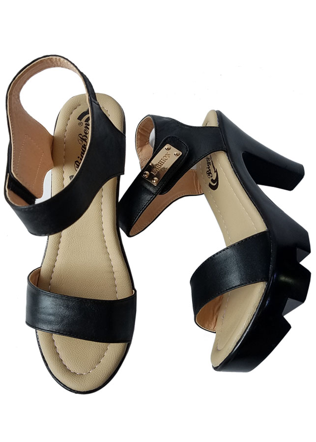 Sandal Cao Gót Nữ Da Bò BIGGBEN Cao Cấp SDCG47