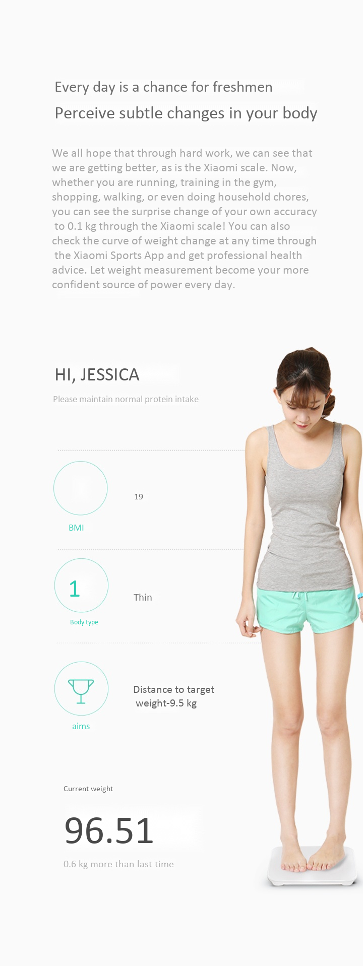 Cân Sức Khỏe Điện Tử Thông Minh Xiaomi Millet Body Fat Scales 2
