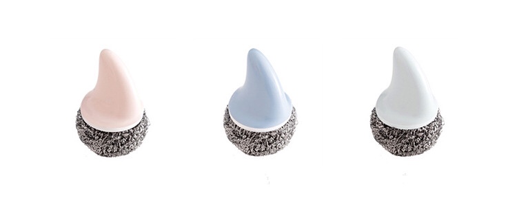 Dụng cụ chà xoong nồi đa năng, siêu sạch có tay cầm - 12 x 6 cm