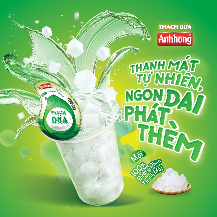 Thùng thạch dừa đường phèn Ánh Hồng