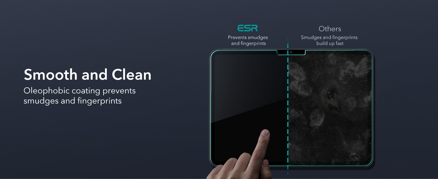 Miếng dán kính cường lực bảo vệ màn hình cho iPad Air 6 11 inch 2024 ESR Tempered-Glass Screen Protector - Hàng Chính Hãng