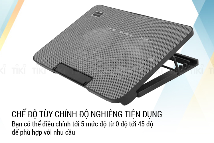 Đế tản nhiệt laptop N99 2 quạt đế nâng