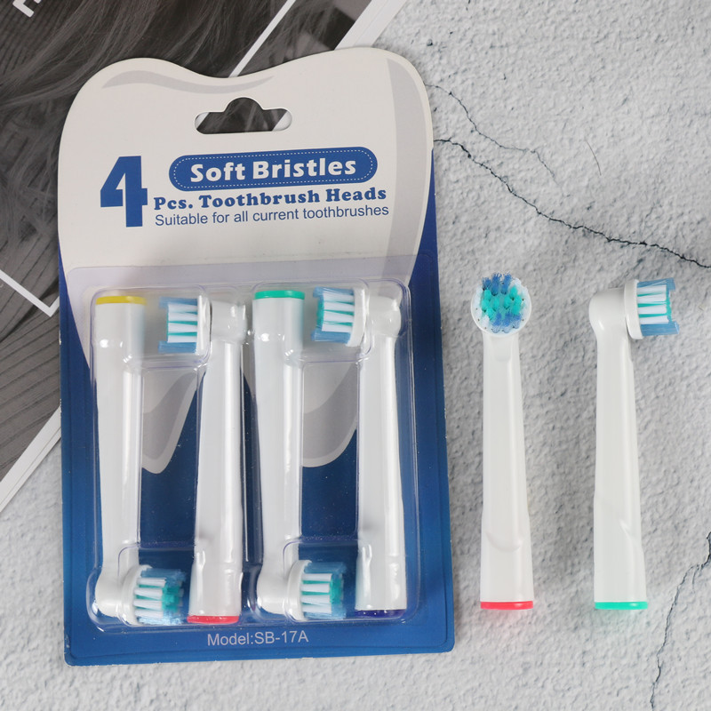 bộ 4 đầu bàn chải đánh răng điện cho mọi loại máy braun oral b làm sạch kẽ răng, răng nhiều mảng bám - xuất xứ anh 34