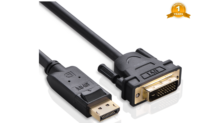 Cáp chuyển đổi DisplayPort sang DVI(24+1) 2M màu Đen Ugreen 10221DP103 Hàng chính hãng
