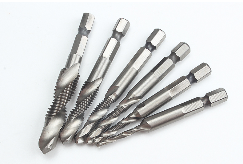 Bộ 6 Mũi Khoan Taro HSS 4341 Tạo Ren Cao Cấp, giúp tiết kiệm thời gian thi công, tiết kiệm chi phí siêu tiện lợi. M3, M4, M5, M6, M8, M10