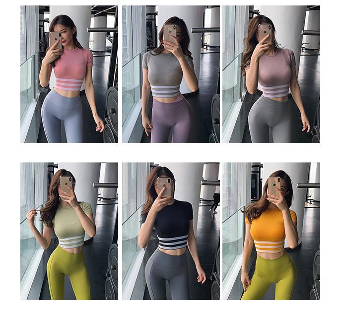 áo thun thể thao nữ tập gym, yoga ôm body croptop cao cấp big sport 2