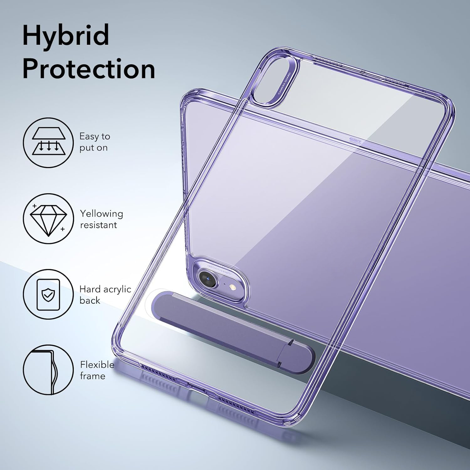 Ốp lưng Cho iPad Mini 7 ESR Metal Kickstand Case - Hàng Chính Hãng