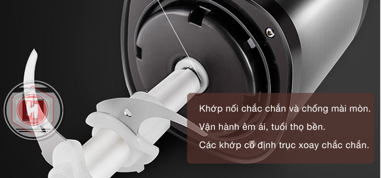 Máy xay đa năng HT SYS - 250W - Máy Xay Hành, Tỏi, Rau Củ ,Thịt Dung Tích 2L - 2 Lưỡi dao kép - Cối inox 304 - Hàng Nhập Khẩu