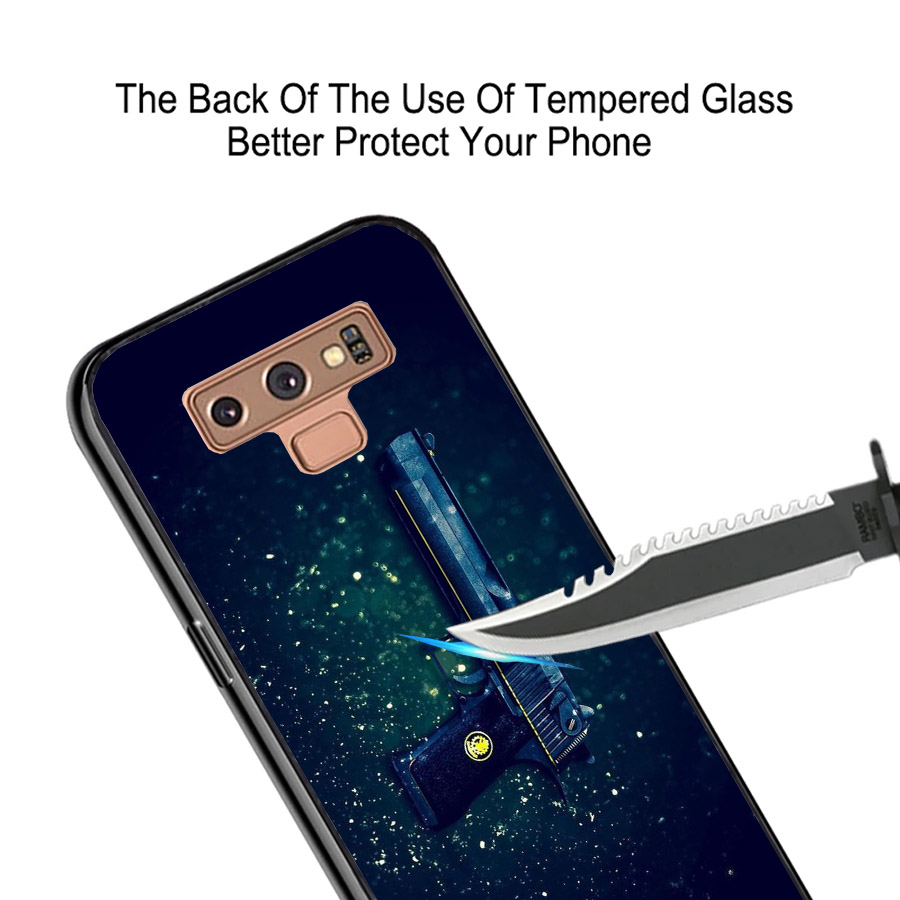 Ốp lưng cứng viền dẻo dành cho điện thoại Samsung Galaxy Note 9 - Súng lục MS ACTDA010
