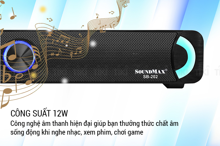 Loa Soundbar Soundmax SB202 2.0 - Hàng Chính Hãng