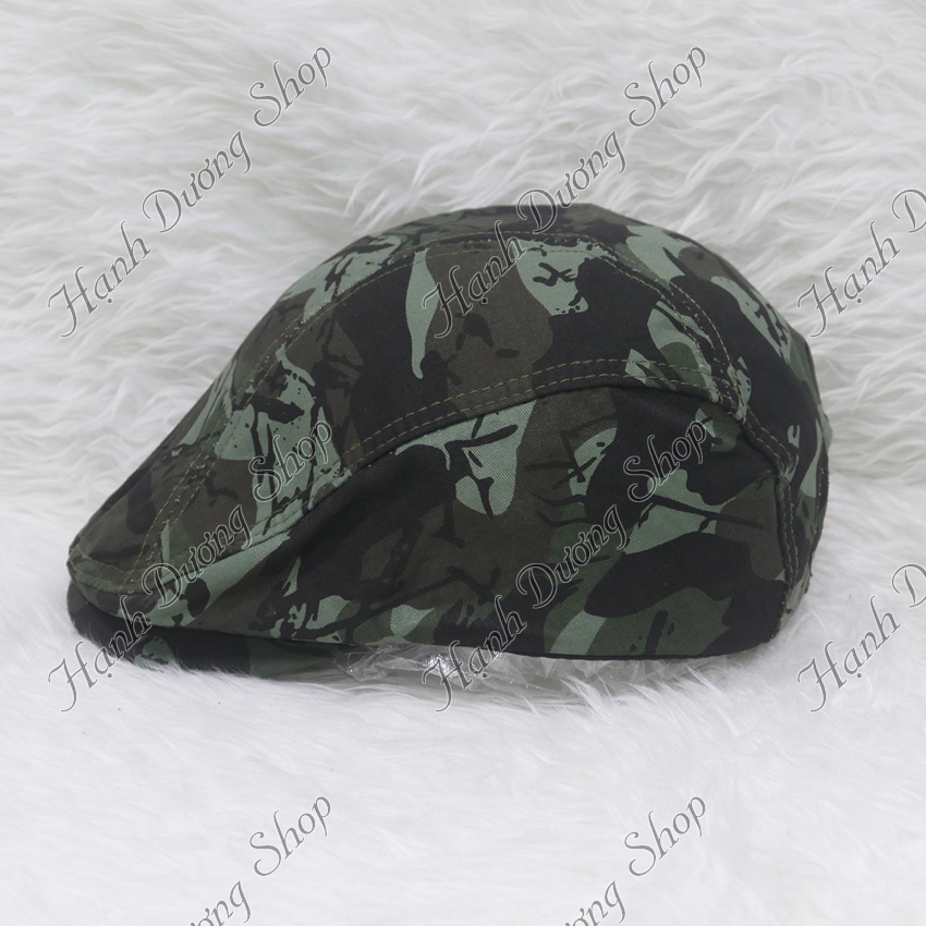 Nón beret nam mũ mỏ vịt người lớn, nón bê rê nam trơn không thêu logo, chất liệu vải kaki 2 lớp bền đẹp - Hạnh Dương