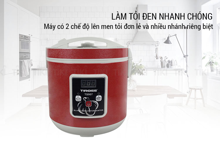 Máy Làm Tỏi Đen TIROSS TS907 (90W) - Đỏ - Hàng chính hãng