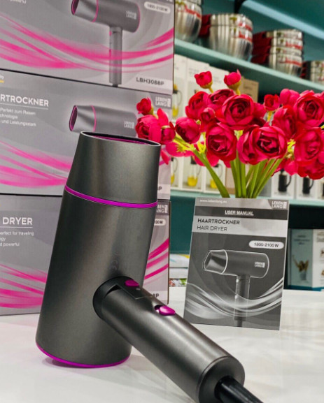 Máy sấy tóc Lebenlang LBL3088 công suất 2100W của Đức, chống xơ rối tóc bằng công nghệ ion - Hàng Chính Hãng