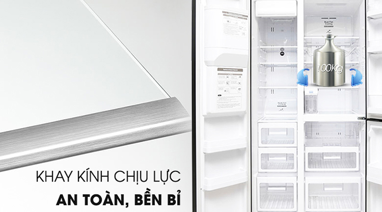 Tủ Lạnh Side By Side Inverter Hitachi R-M700AGPGV4X (584L)
