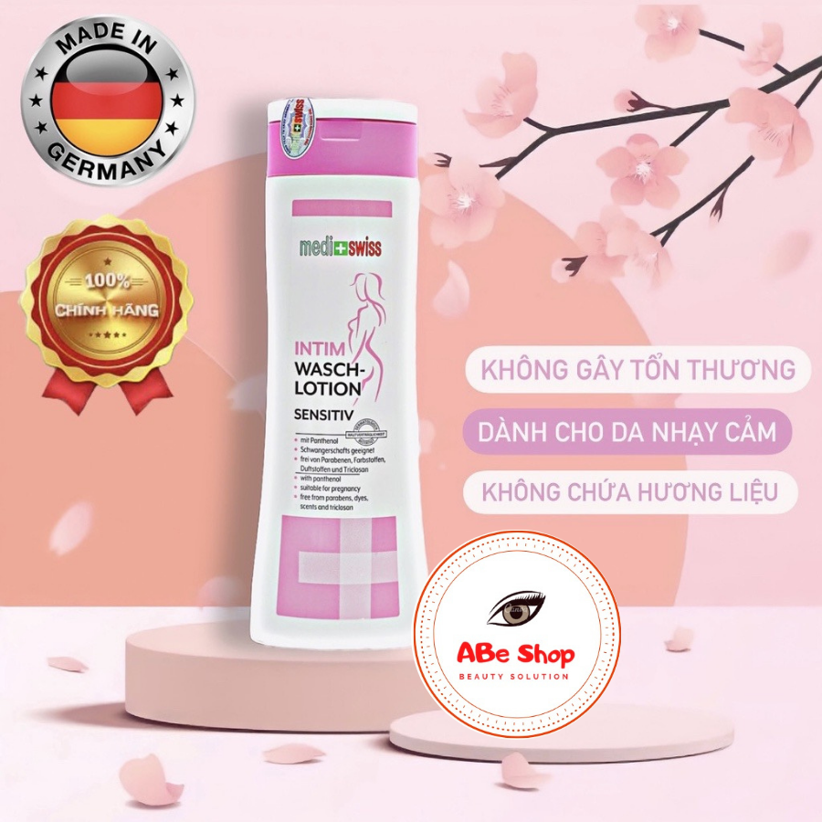 DUNG DỊCH VỆ SINH PHỤ NỮ MEDI+SWISS DÀNH CHO PHỤ NỮ MANG THAI VÀ SAU SINH - ITIM WASCH-LOTION SENSITIV 300ml 1