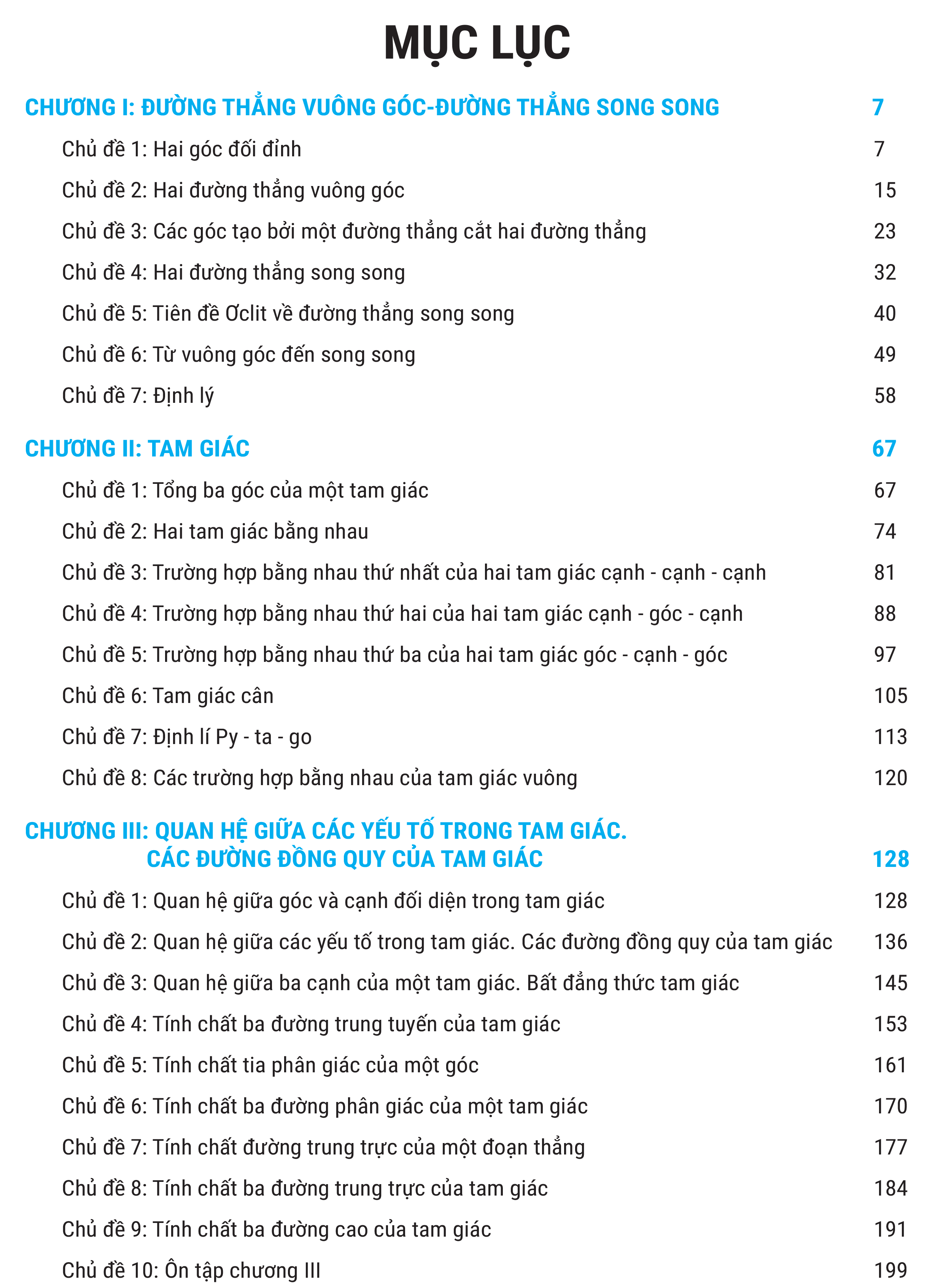 Củng Cố Kiến Thức Luyện Giải Bài Tập Hình Học Toán 7 (Theo Chủ Đề)