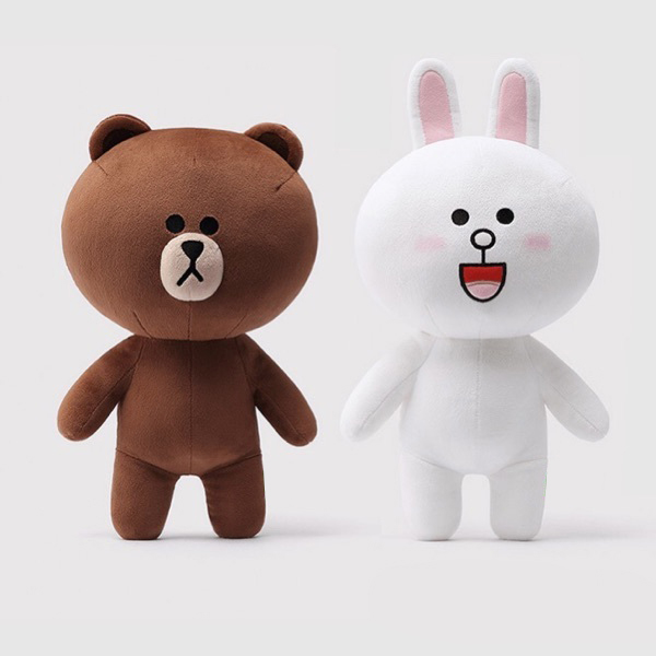 Gấu Bông Cặp Thỏ Cony Và Gấu Brown (40 Cm) Gb12