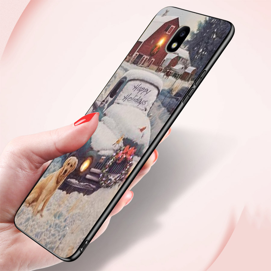 Ốp lưng cứng viền dẻo dành cho điện thoại Samsung Galaxy J2 Prime - giáng sinh đầm ấm MS GSDA007