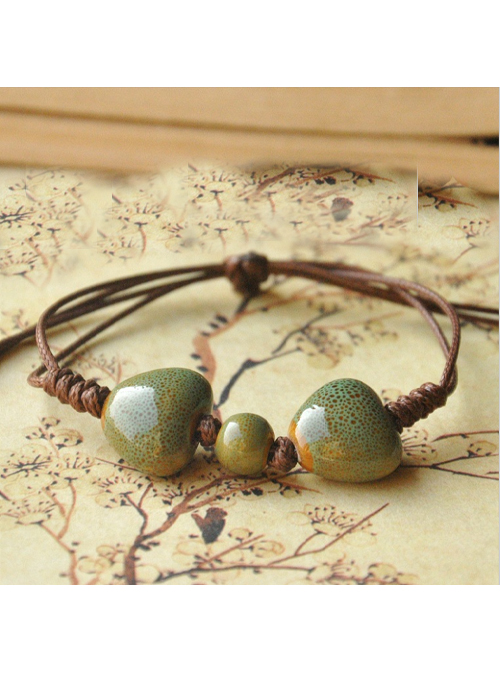 Vòng tay gốm thời trang đơn giản VGOM33