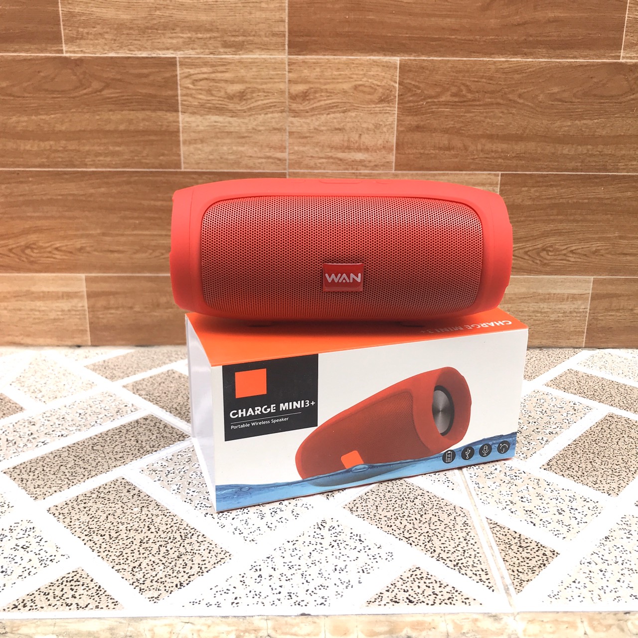Mua Loa Bluetooth WAN Charge mini 3+ A3 (Màu đỏ), nghe nhạc hay pin trâu -  Hàng chính hãng tại ThuyDungShop2002
